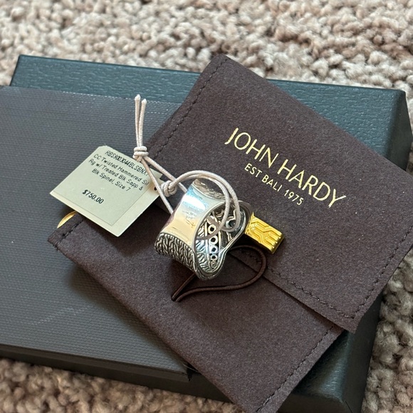 NWT John Hardy Sterling Silver Pave Ring Size 7 - Picture 15 of 16